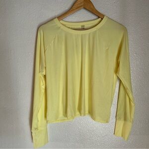 Beyond Yoga Soft Yellow Long Sleeve Top